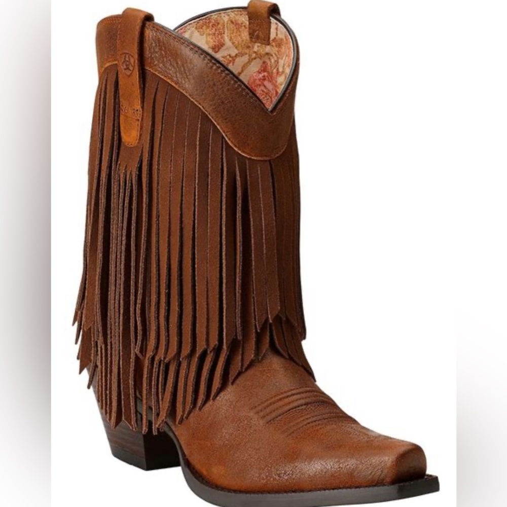 Ariat fringe boots